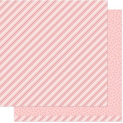 Lawn Fawn Stripes 'n Sprinkles Designpapier - Pink Pow